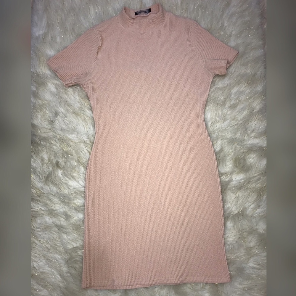 blush mini dress